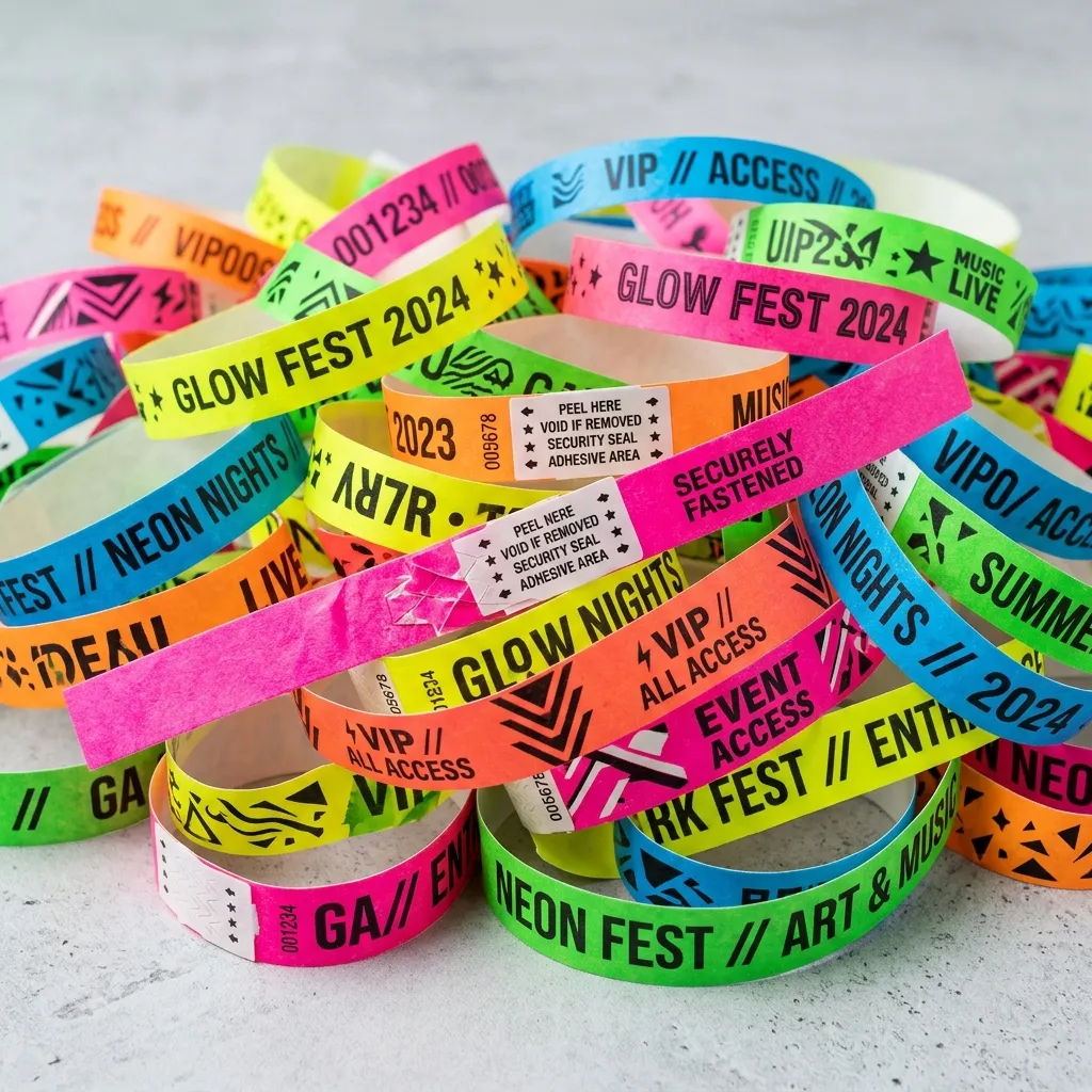 Pulseiras Tyvek Invioláveis